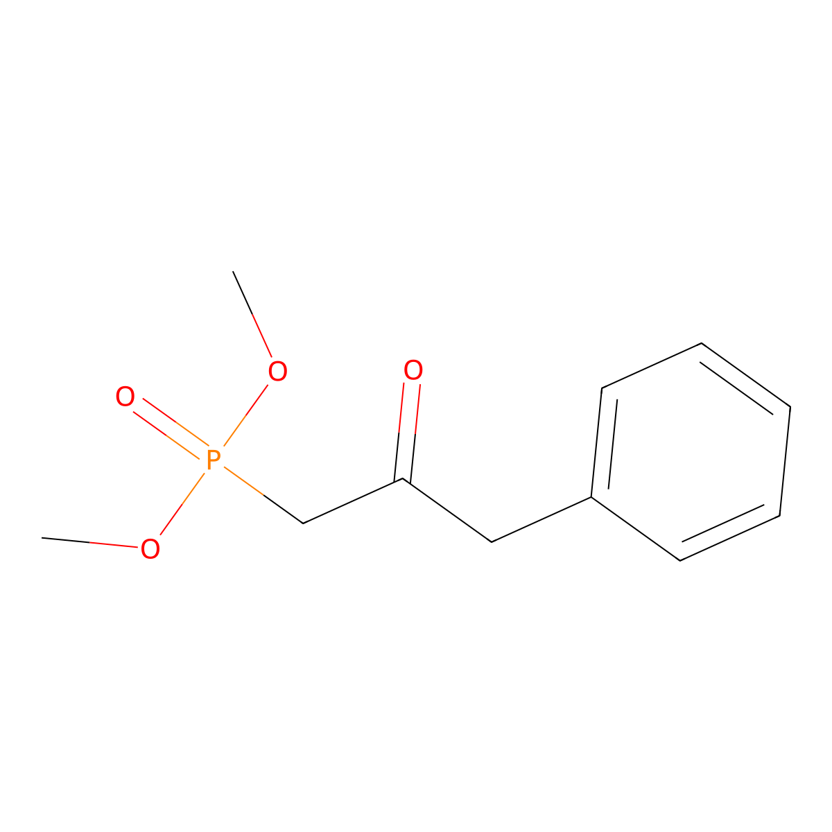 Dimethyl-2-oxo-3-phenylpropyl phosphonate molecular structure, CAS 52343-38-1