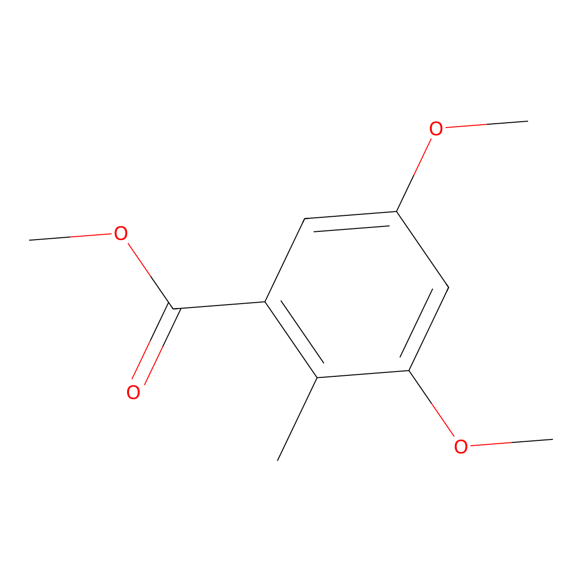 Benzoic acid, 3,5-dimethoxy-2-methyl-, methyl ester molecular structure, CAS 52344-94-2
