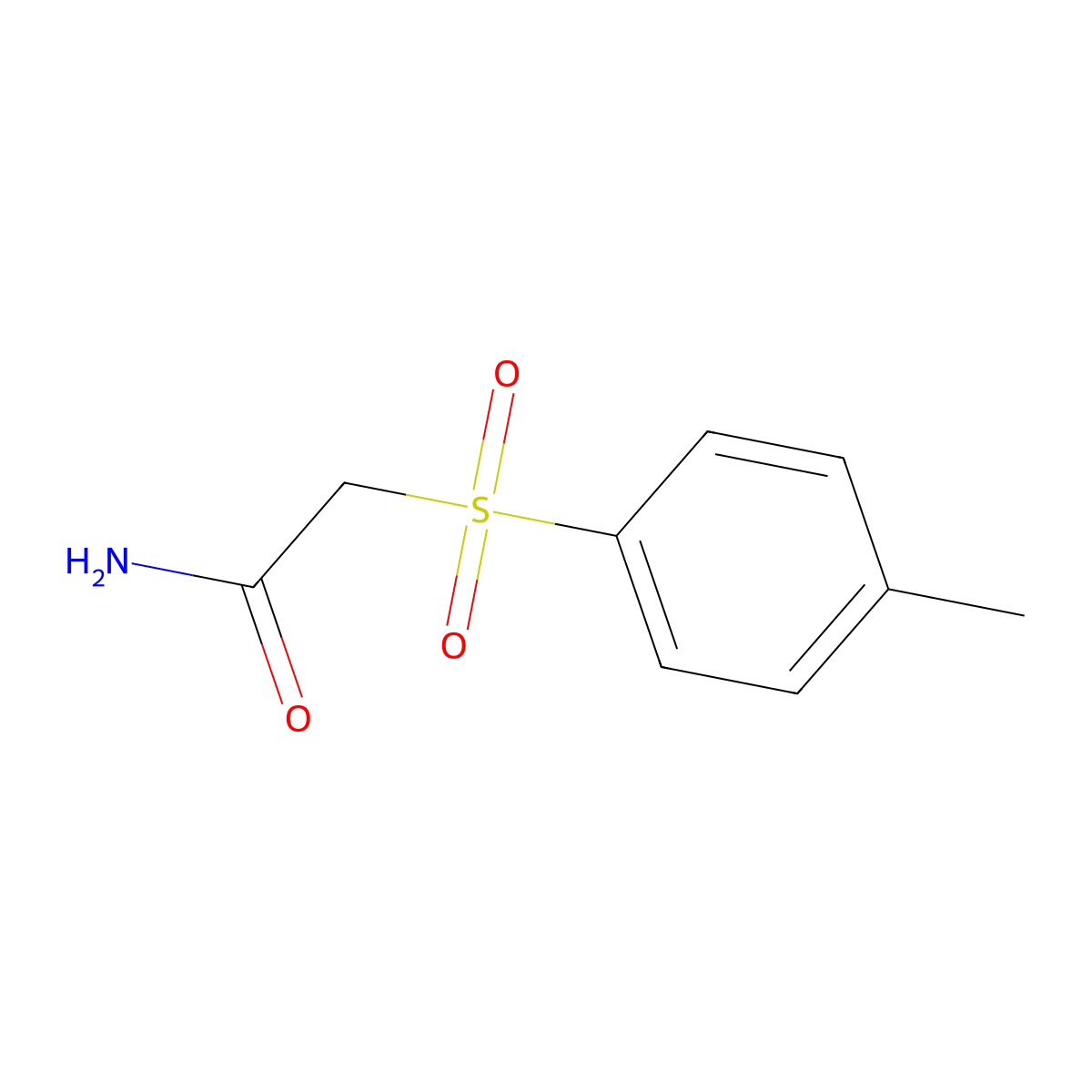 2-((4-Methylphenyl)sulfonyl)acetamide molecular structure, CAS 52345-47-8