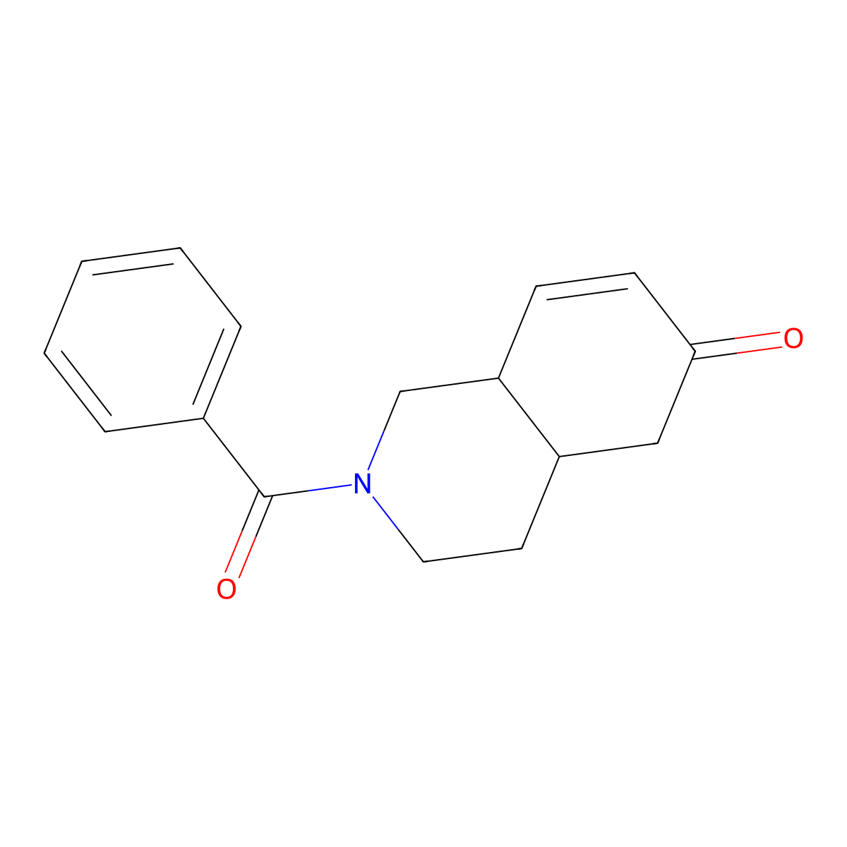 (4aS,8aR)-2-Benzoyl-1,3,4,4a,5,8a-hexahydroisoquinolin-6(2H)-one molecular structure, CAS 52346-15-3