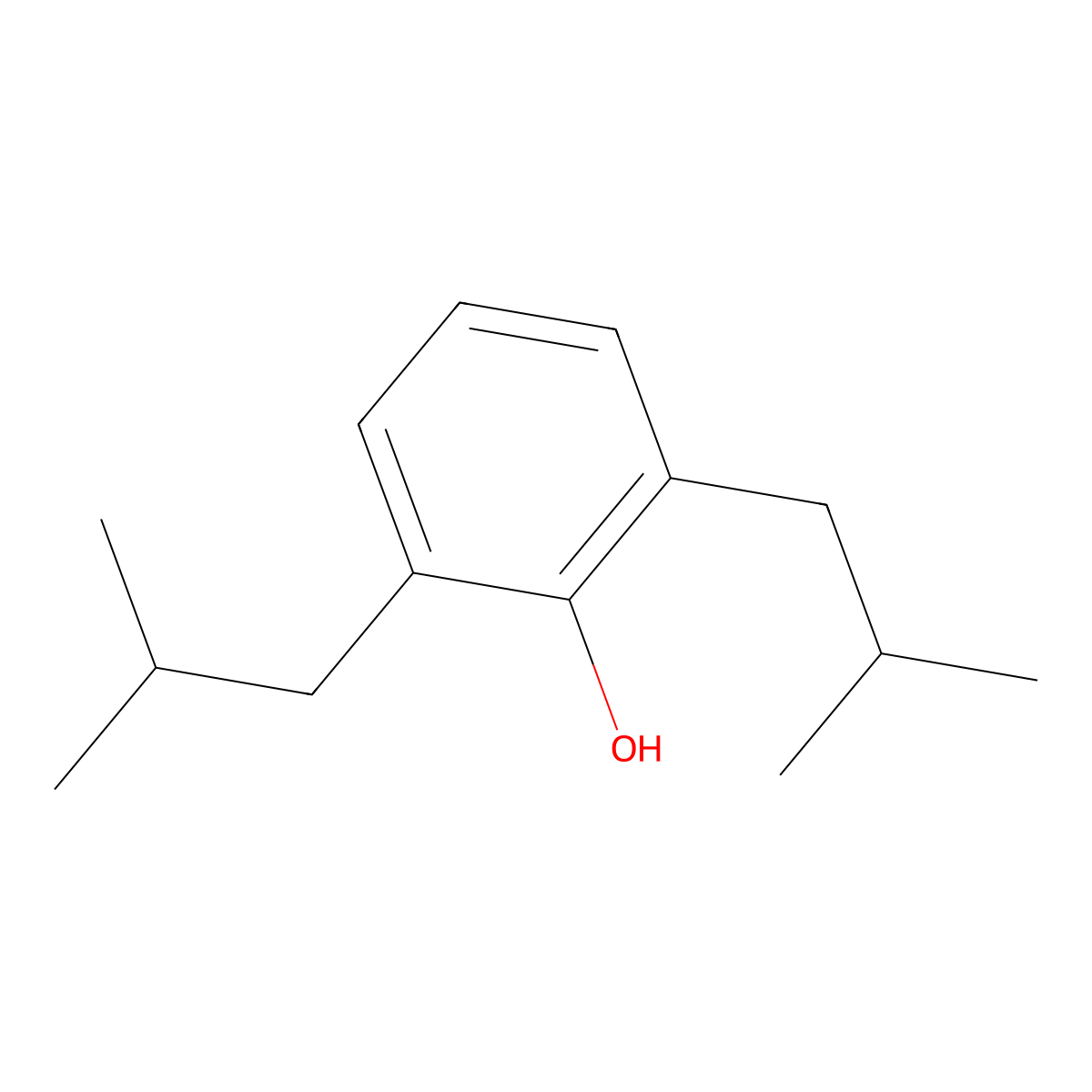 2,6-Diisobutylphenol molecular structure, CAS 52348-51-3