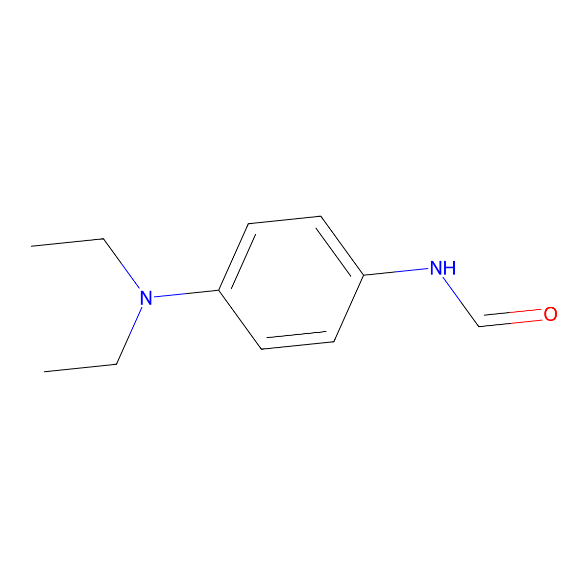 N-(4-Diethylaminophenyl)formamide molecular structure, CAS 5235-68-7
