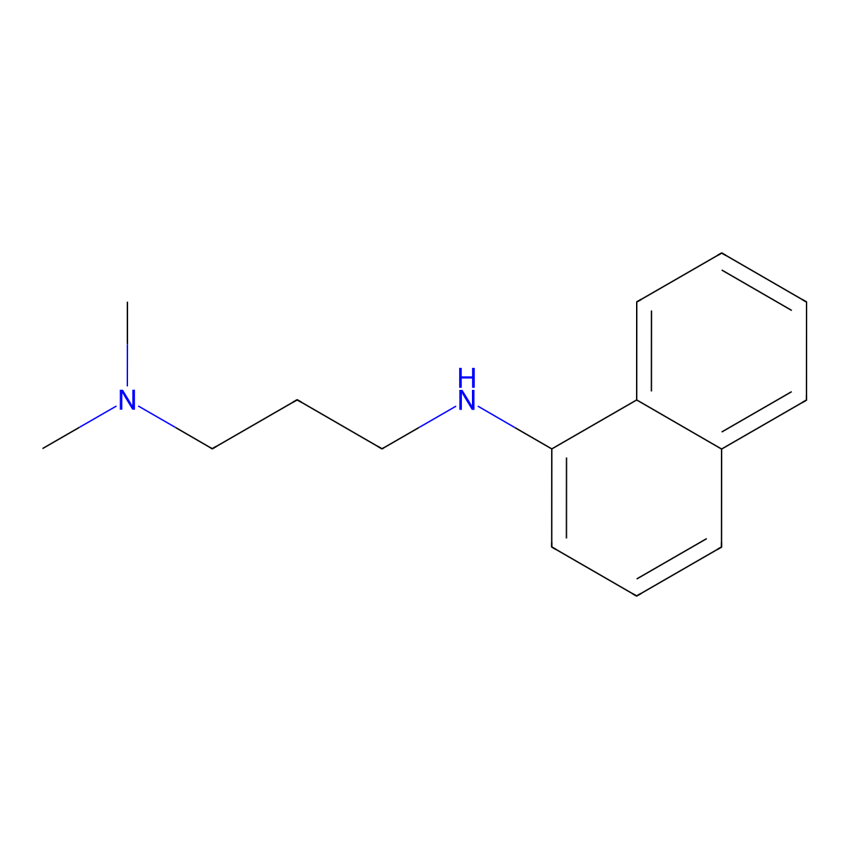 N,N-Dimethyl-N'-naphthylpropane-1,3-diamine molecular structure, CAS 5235-83-6
