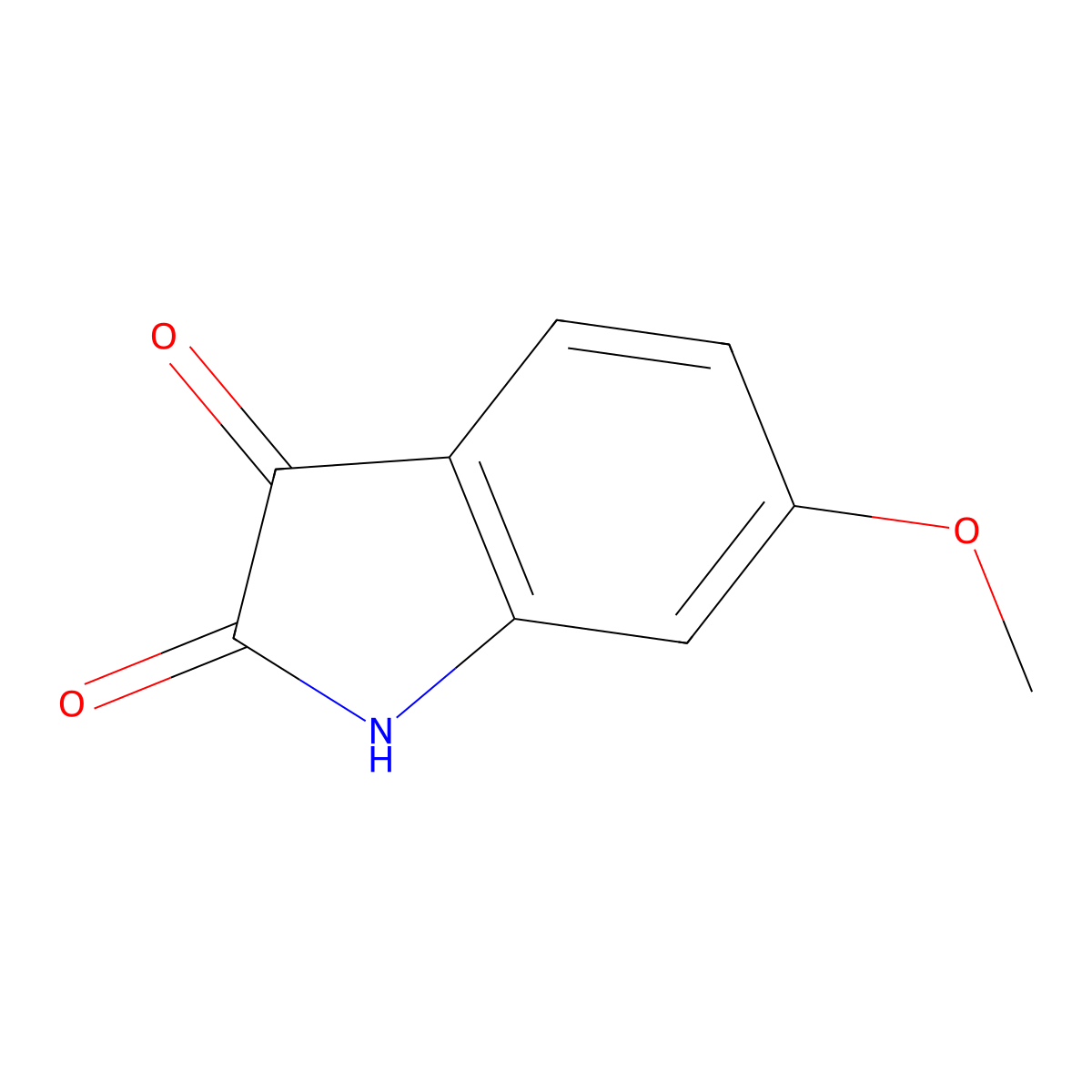 6-Methoxyisatin molecular structure, CAS 52351-75-4
