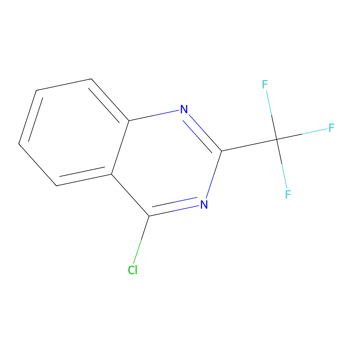 4-Chloro-2-(trifluoromethyl)quinazoline molecular structure, CAS 52353-35-2