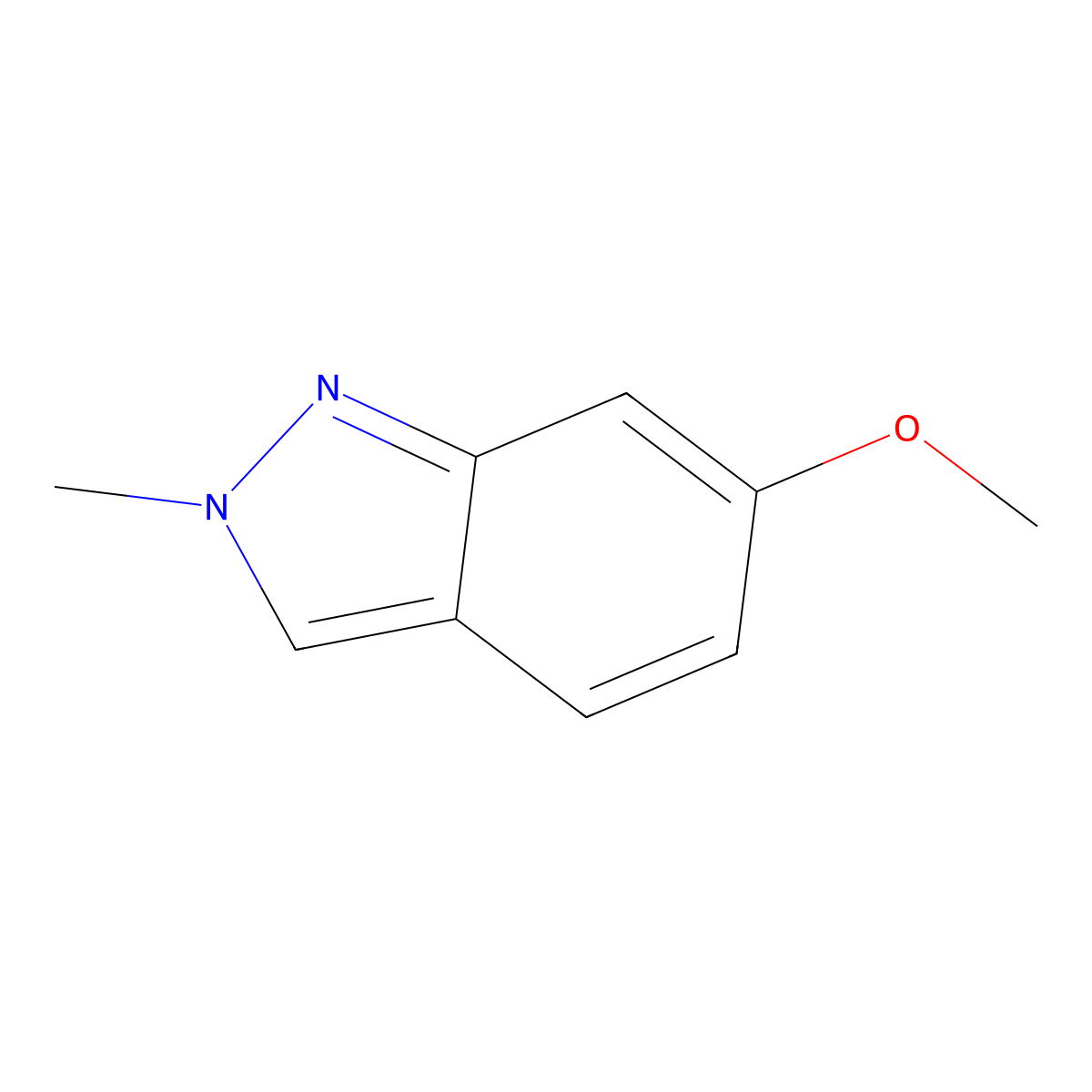 6-Methoxy-2-methyl-2H-indazole molecular structure, CAS 52354-73-1