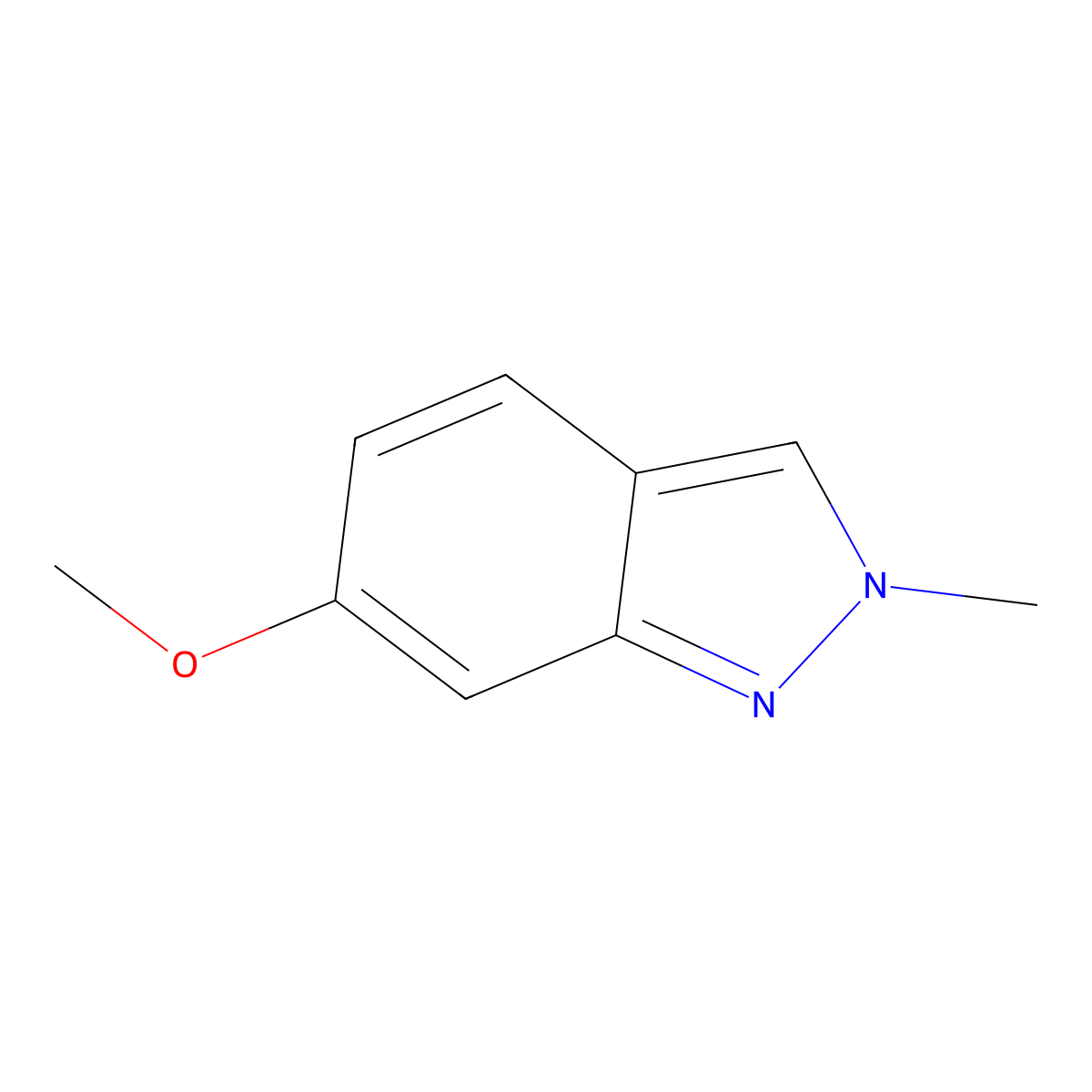 6-Methoxy-2-methyl-2H-indazole molecular structure, CAS 52354-73-1
