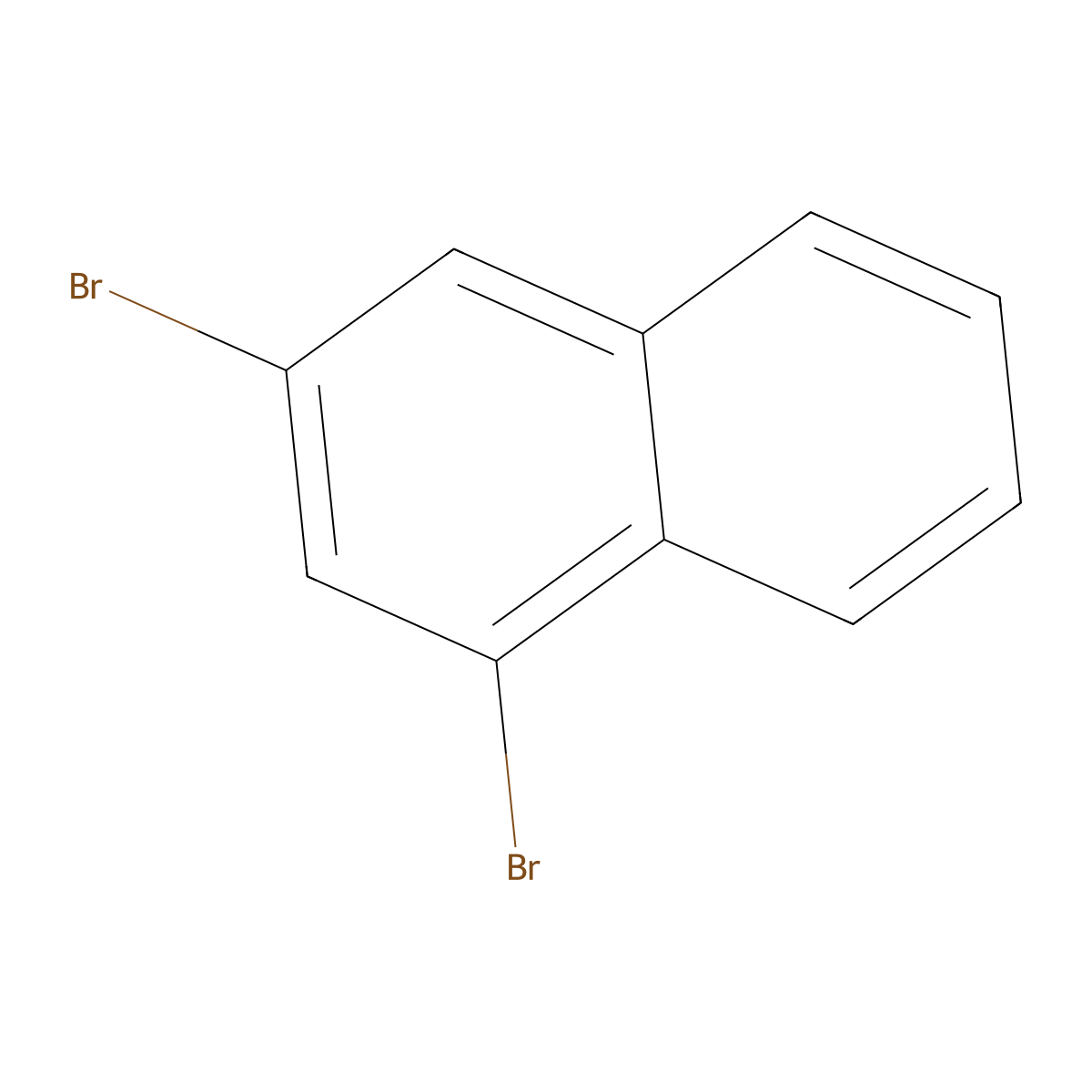 1,3-Dibromonaphthalene molecular structure, CAS 52358-73-3