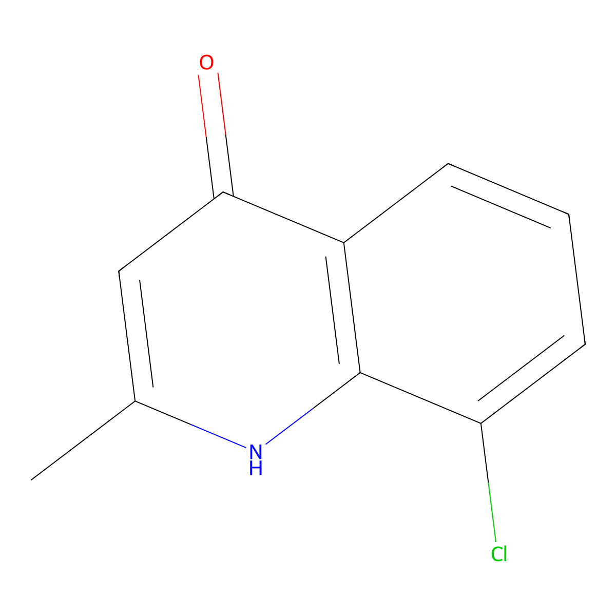 8-Chloro-2-methylquinolin-4-ol molecular structure, CAS 5236-87-3
