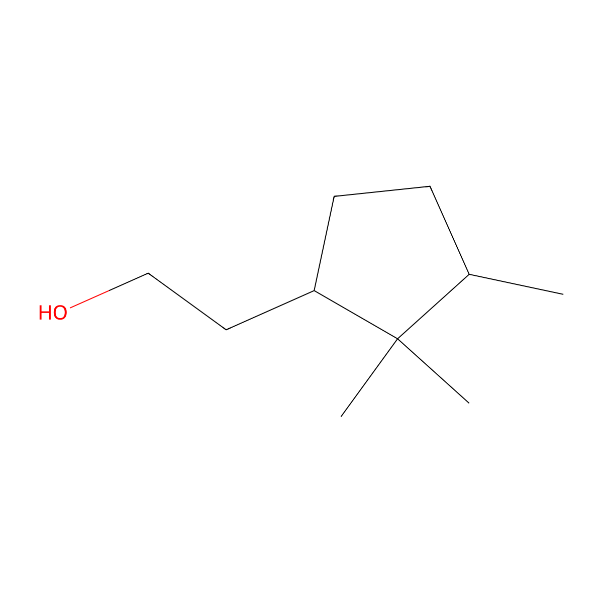 2,2,3-Trimethylcyclopentaneethanol molecular structure, CAS 52363-24-3