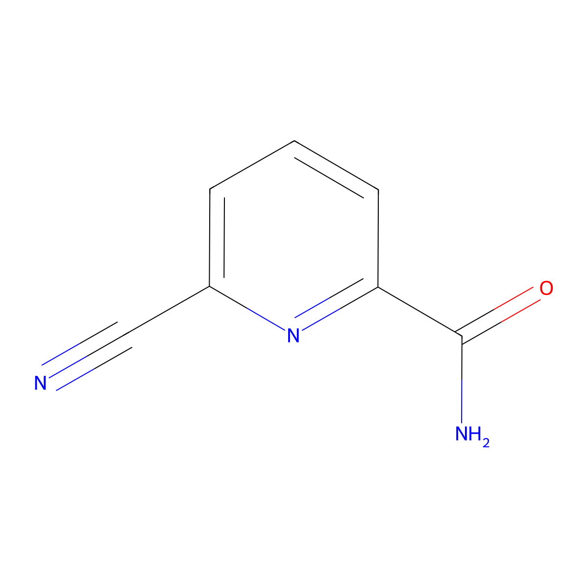 6-Cyanopicolinamide molecular structure, CAS 52368-18-0