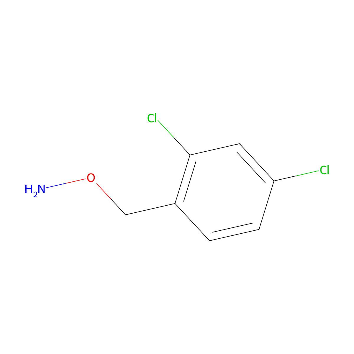 O-(2,4-Dichlorobenzyl)hydroxylamine molecular structure, CAS 52370-40-8