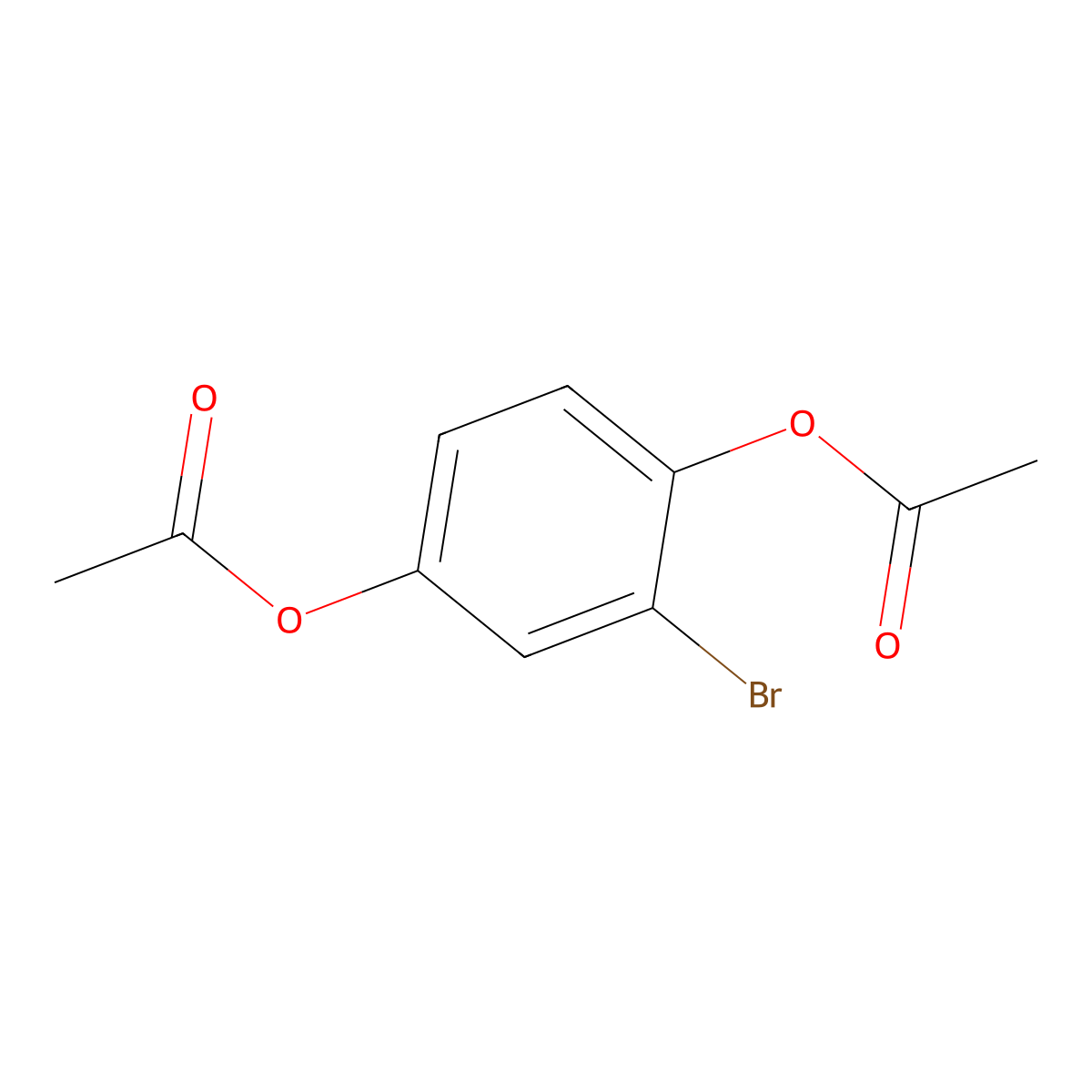 1,4-Diacetoxy-2-bromobenzene molecular structure, CAS 52376-16-6