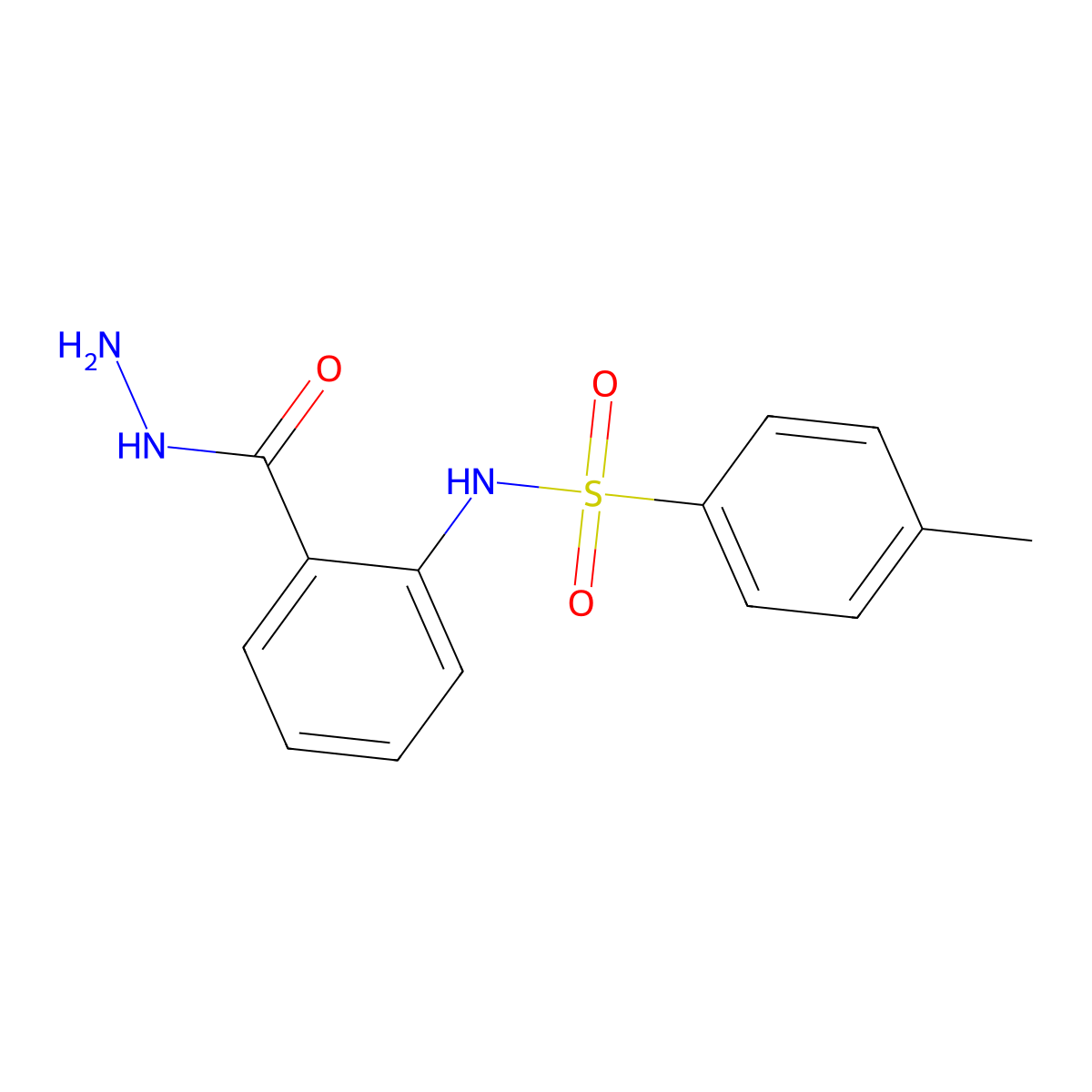 N-[2-(hydrazinecarbonyl)phenyl]-4-methylbenzenesulfonamide molecular structure, CAS 52377-69-2