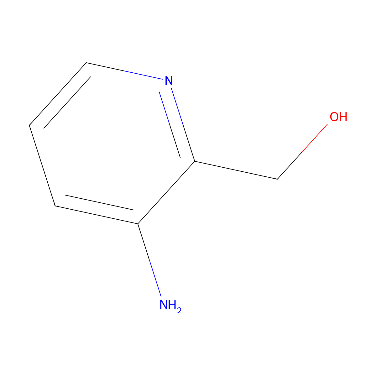 (3-Aminopyridin-2-yl)methanol molecular structure, CAS 52378-63-9