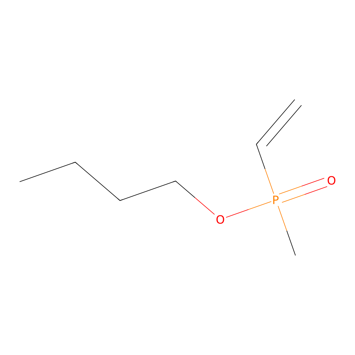 Butyl ethenyl(methyl)phosphinate molecular structure, CAS 5238-94-8