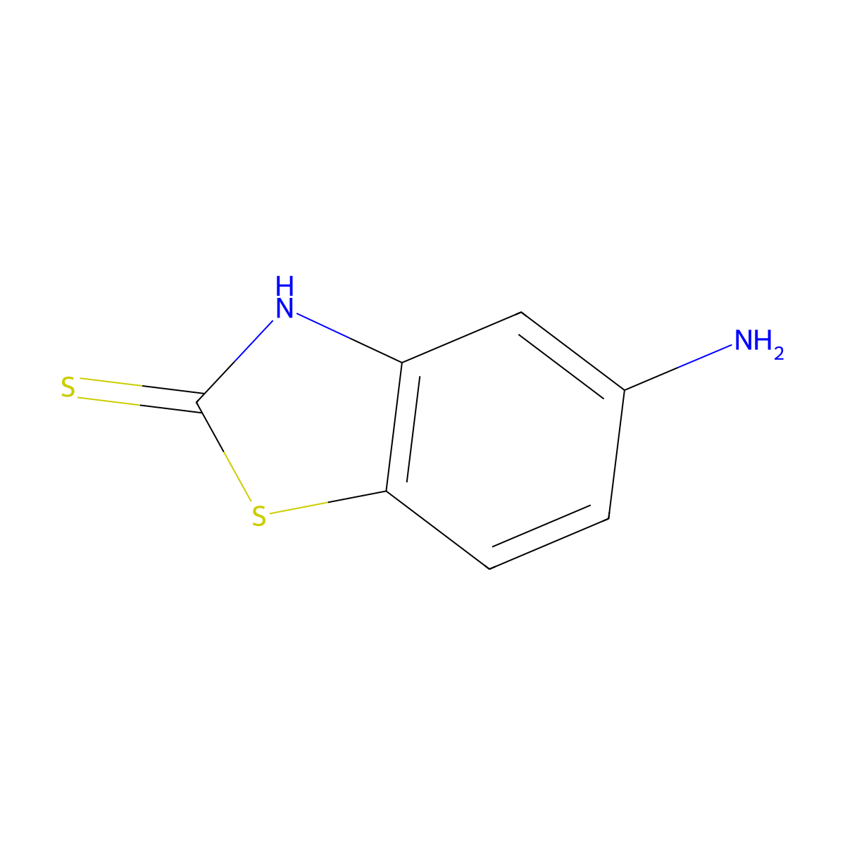 5-Aminobenzo[d]thiazole-2(3H)-thione molecular structure, CAS 52386-09-1