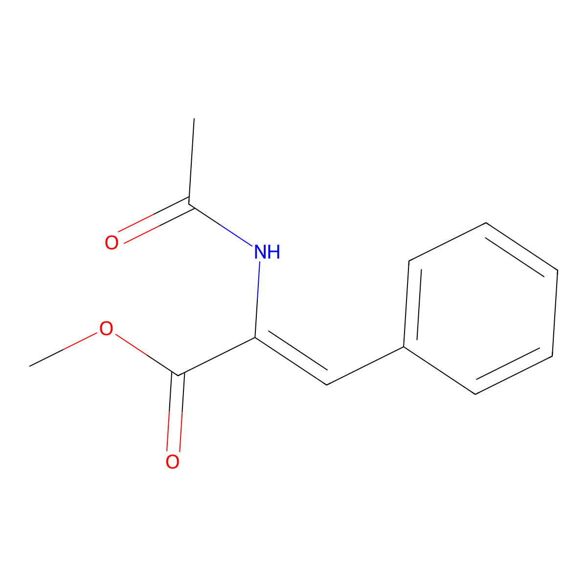 (Z)-Methyl 2-acetamido-3-phenylacrylate molecular structure, CAS 52386-78-4