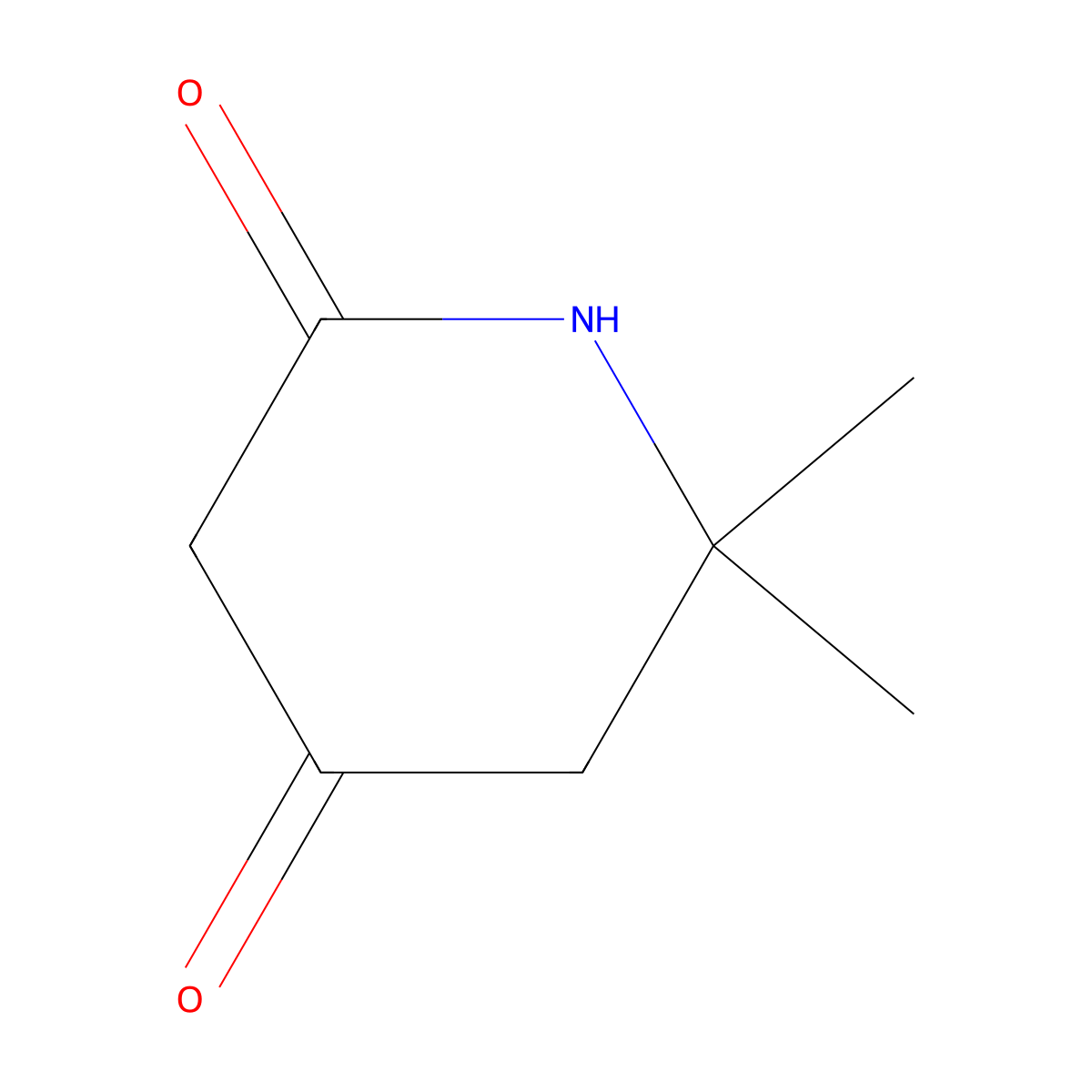6,6-Dimethylpiperidine-2,4-dione molecular structure, CAS 5239-39-4
