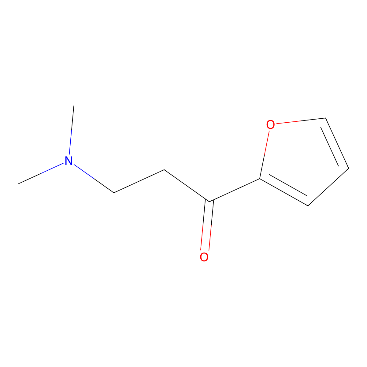 3-(Dimethylamino)-1-(furan-2-yl)propan-1-one molecular structure, CAS 52395-27-4