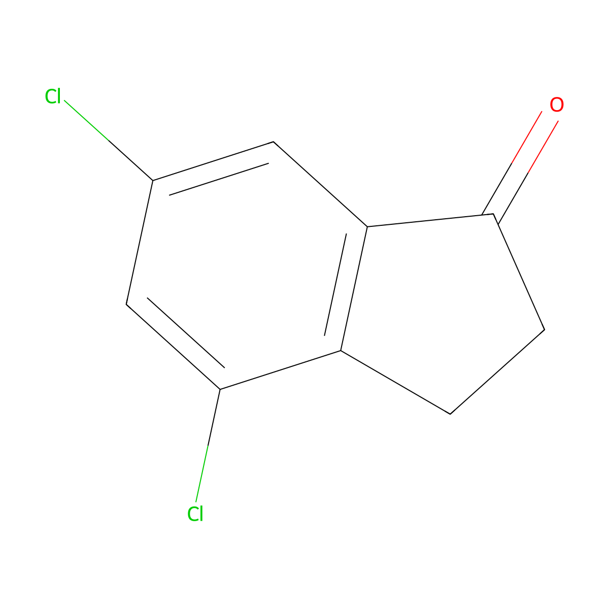 4,6-Dichloro-1-indanone molecular structure, CAS 52397-81-6