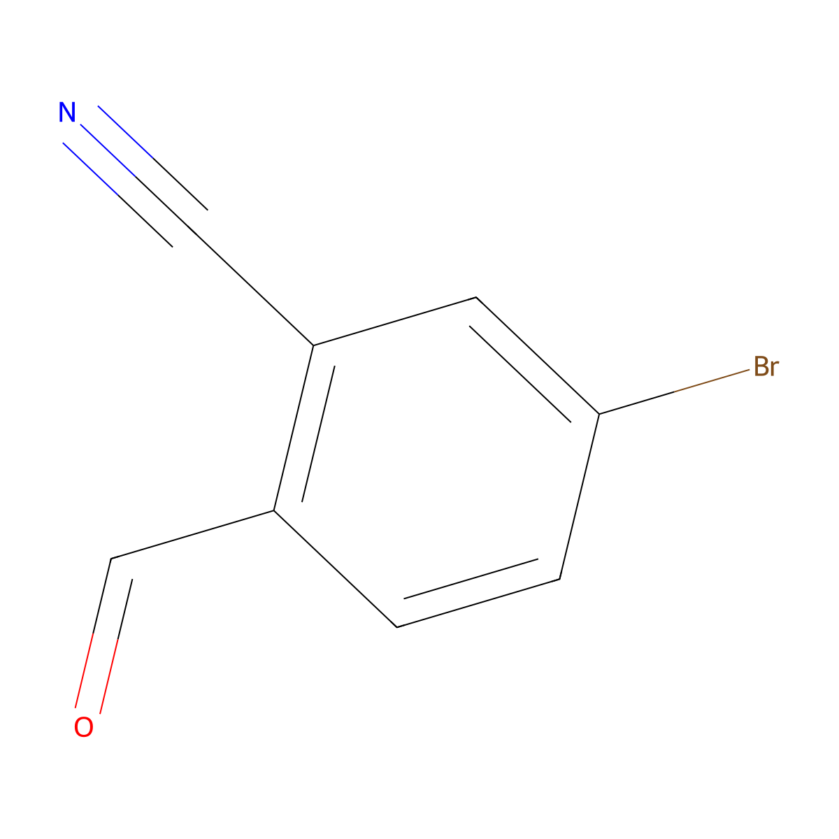 5-Bromo-2-formylbenzonitrile molecular structure, CAS 523977-64-2