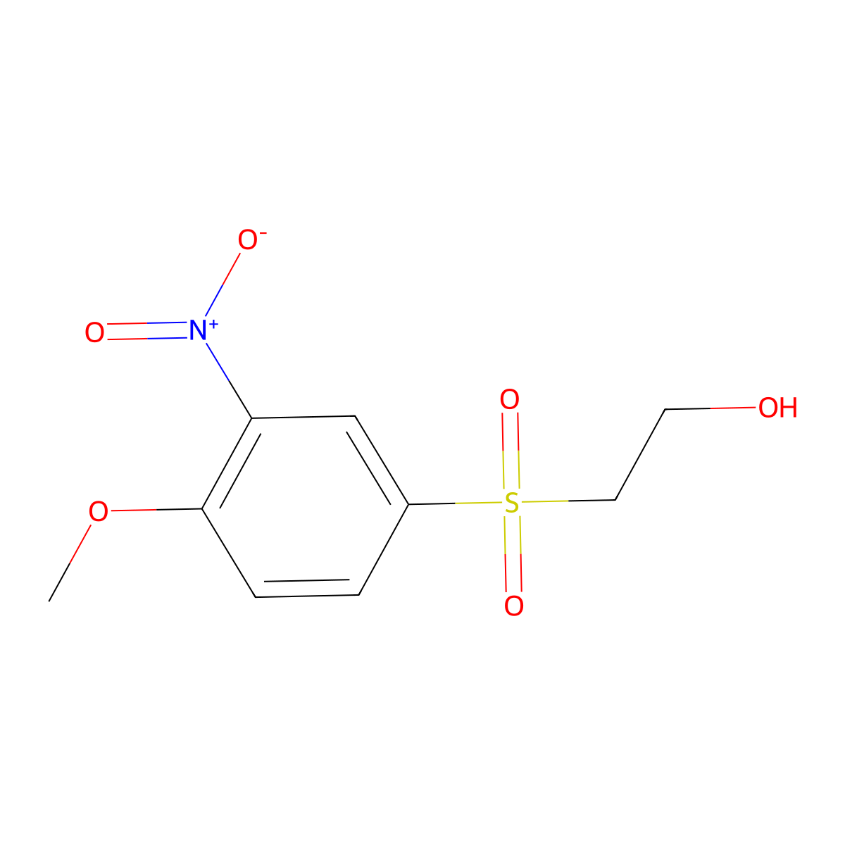 2-[(4-Methoxy-3-nitrophenyl)sulfonyl]ethanol molecular structure, CAS 52398-83-1
