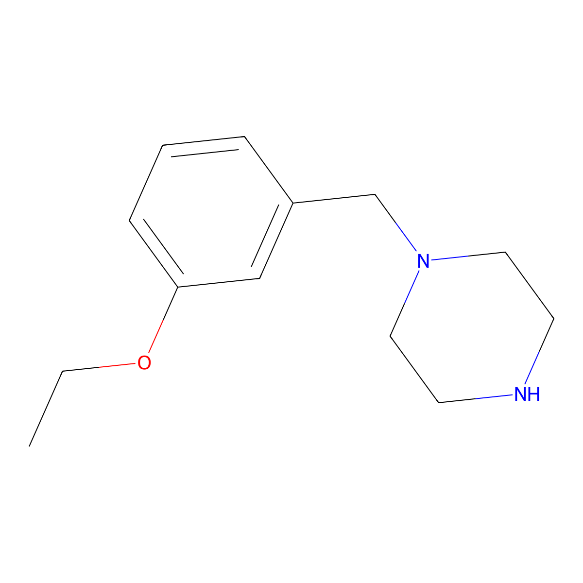 1-[(3-Ethoxyphenyl)methyl]piperazine molecular structure, CAS 523980-08-7