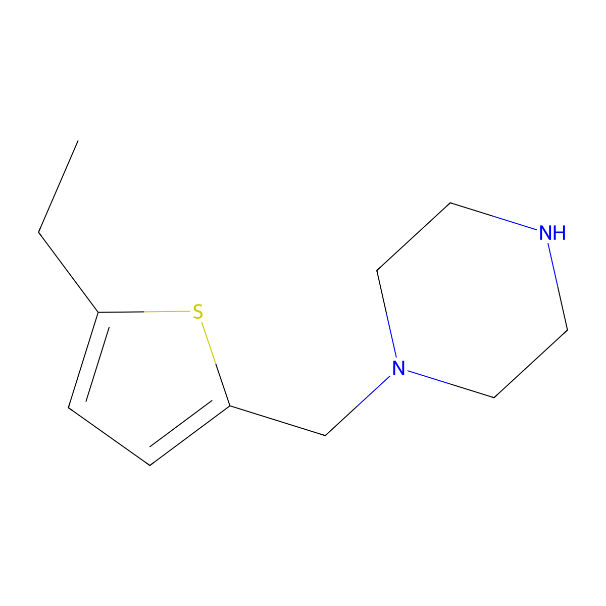 1-[(5-Ethylthien-2-yl)methyl]piperazine molecular structure, CAS 523981-54-6