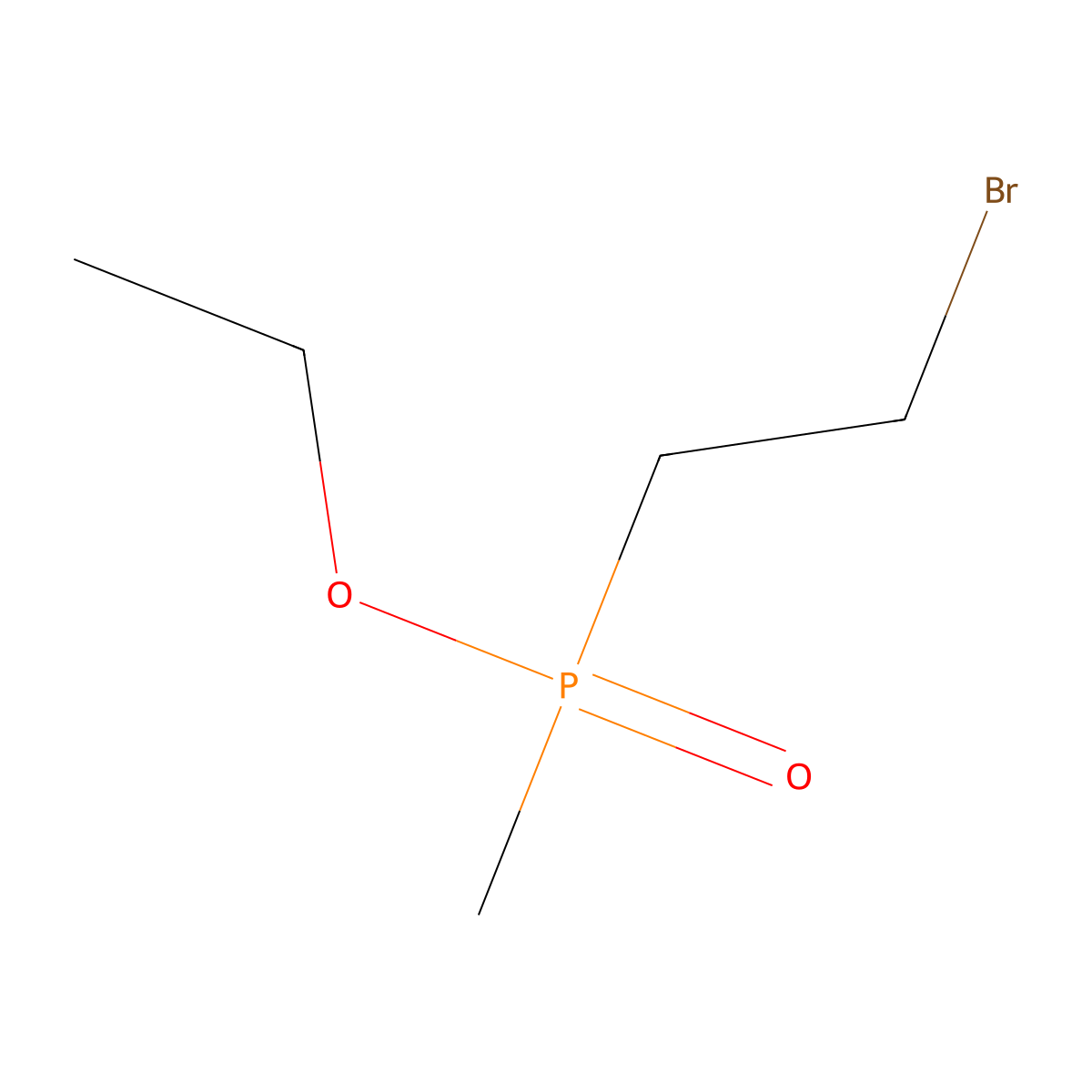 Ethyl (2-bromoethyl)methylphosphinate molecular structure, CAS 52399-90-3