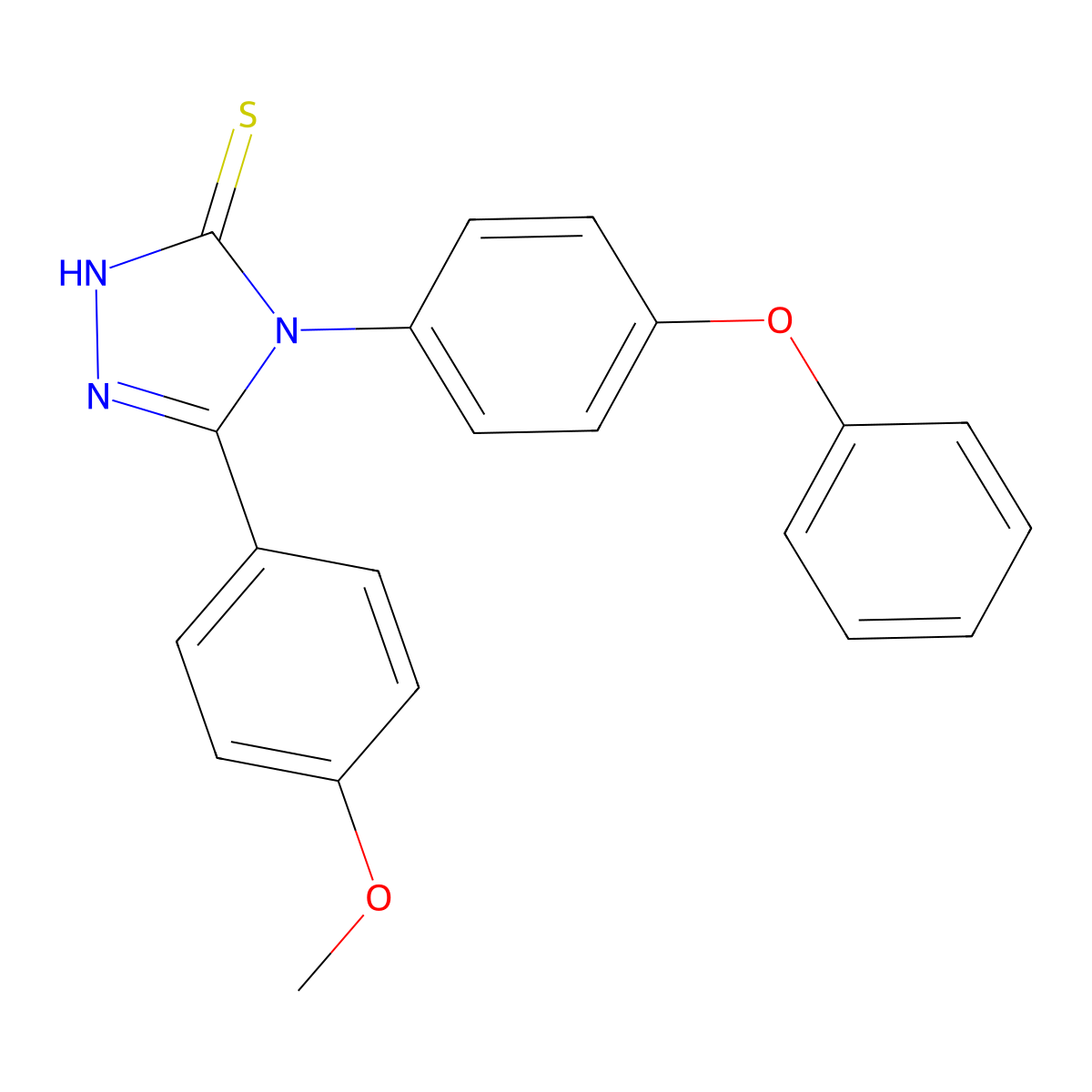 5-(4-methoxyphenyl)-4-(4-phenoxyphenyl)-4H-1,2,4-triazole-3-thiol molecular structure, CAS 523990-77-4