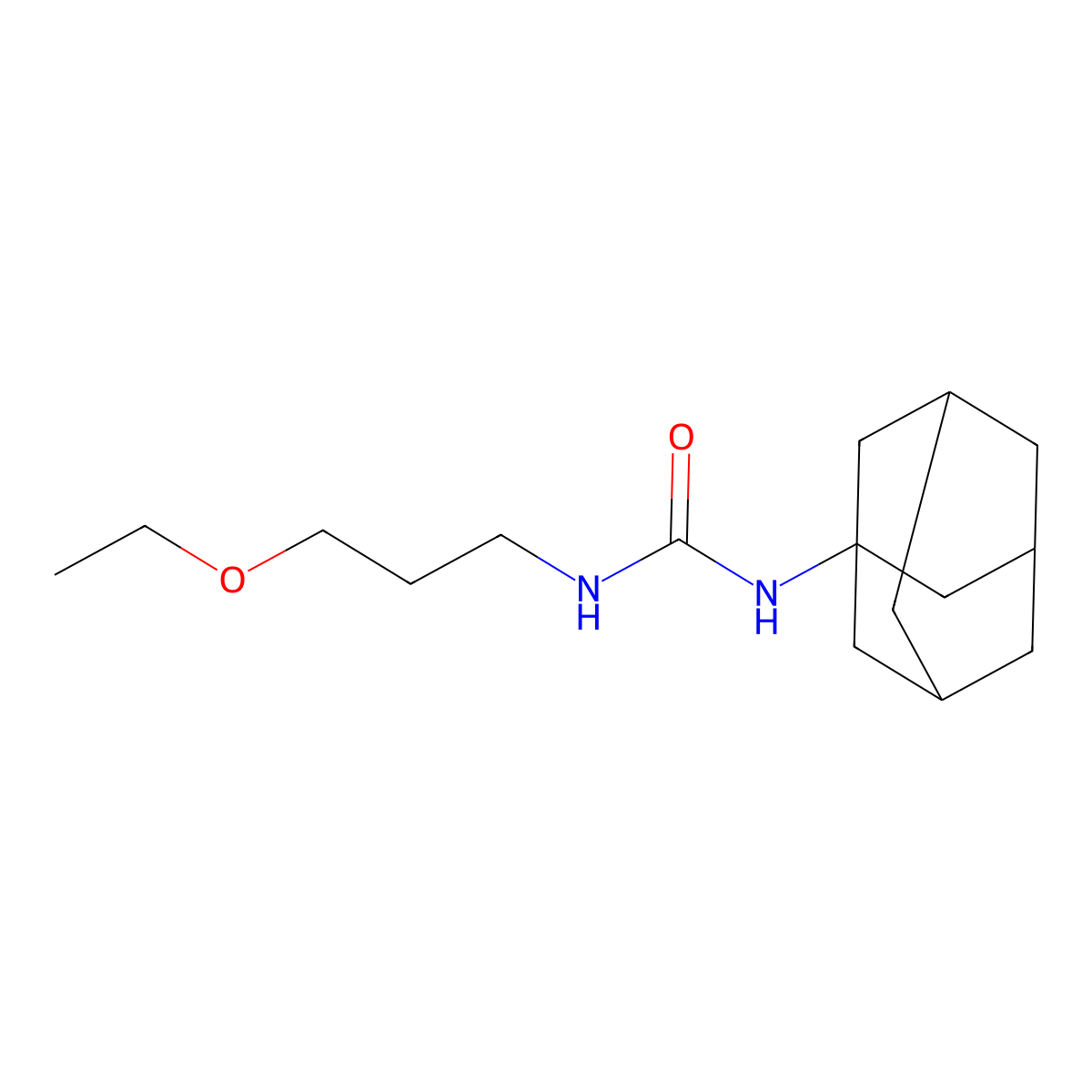 1-(1-Adamantyl)-3-(3-ethoxypropyl)urea molecular structure, CAS 523991-30-2