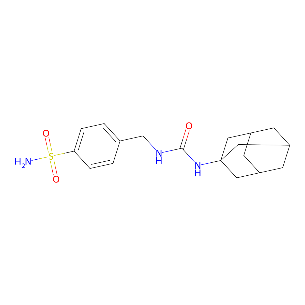4-({[(1-Adamantylamino)carbonyl]amino}methyl)benzenesulfonamide molecular structure, CAS 523991-32-4