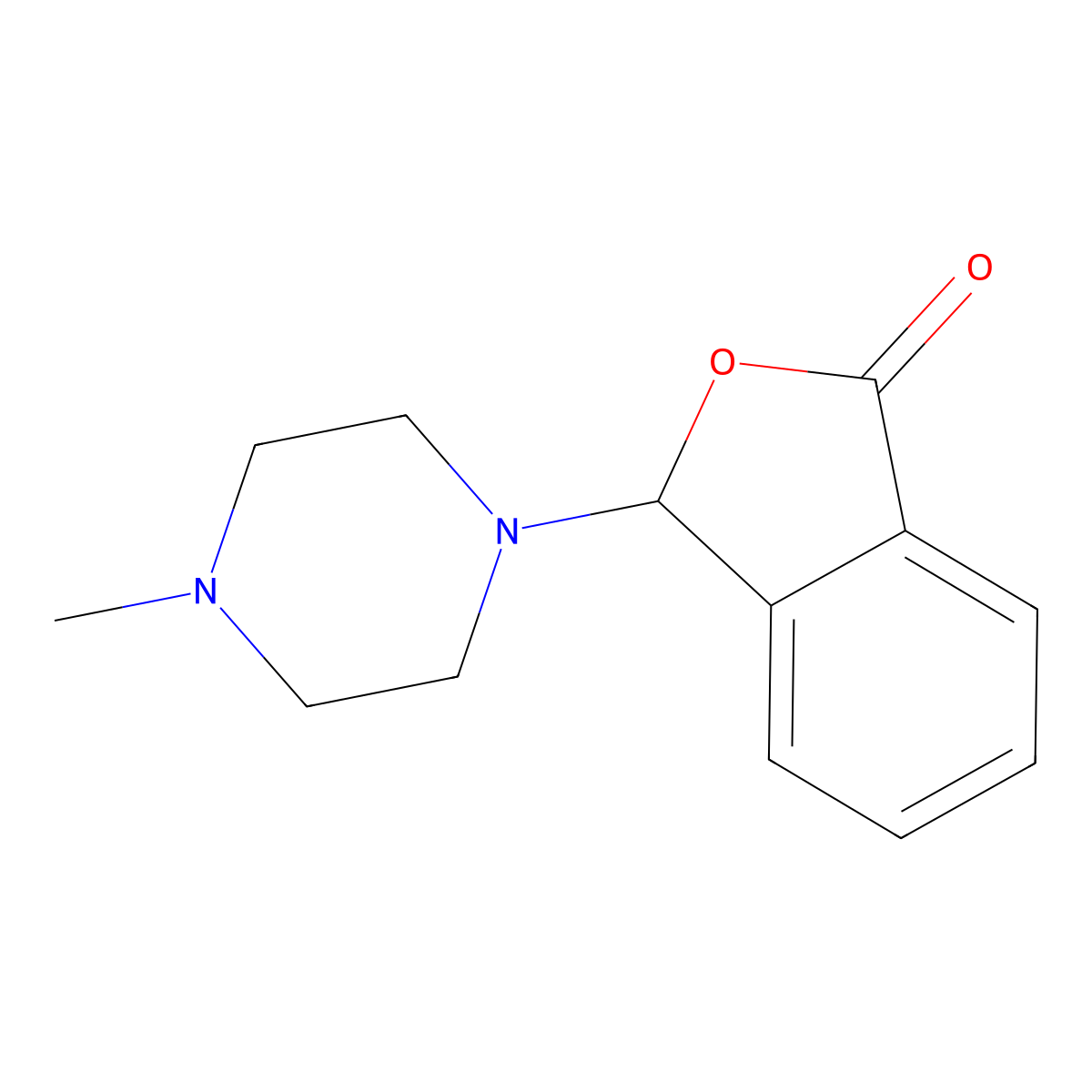 3-(4-methylpiperazin-1-yl)-3H-2-benzofuran-1-one molecular structure, CAS 523991-49-3