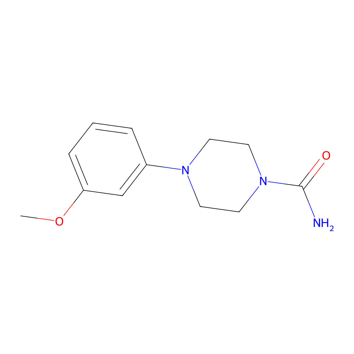 4-(3-Methoxyphenyl)piperazine-1-carboxamide molecular structure, CAS 523992-14-5