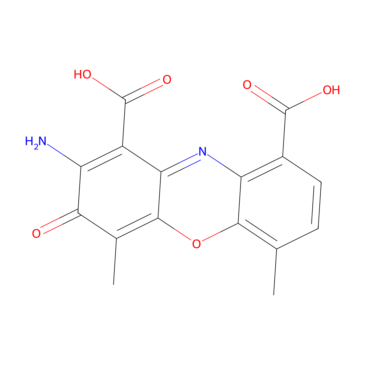 Actinocin molecular structure, CAS 524-11-8