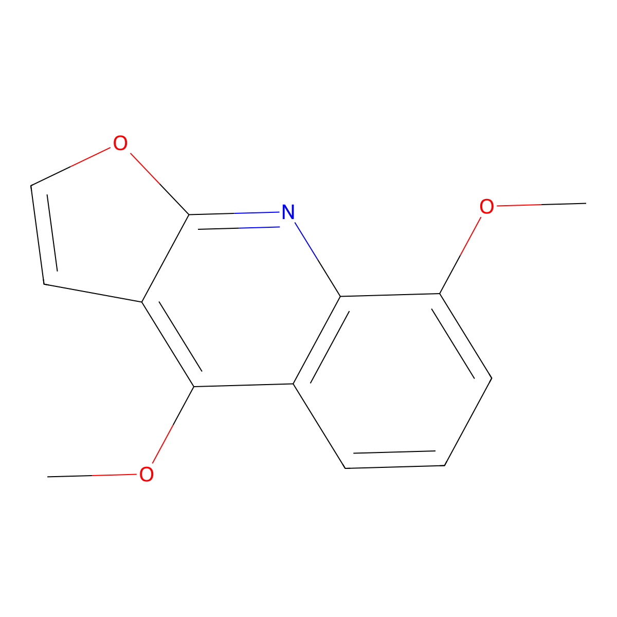 Gamma-Fagarine molecular structure, CAS 524-15-2