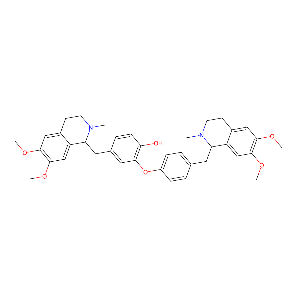 Dauricine molecular structure, CAS 524-17-4