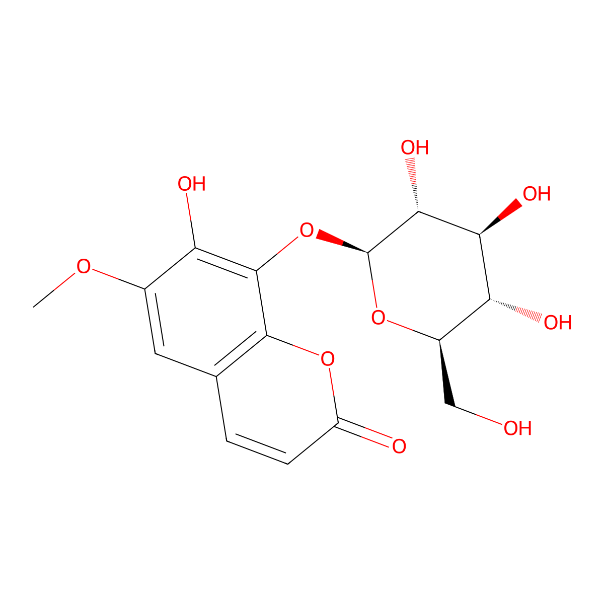 Fraxin molecular structure, CAS 524-30-1