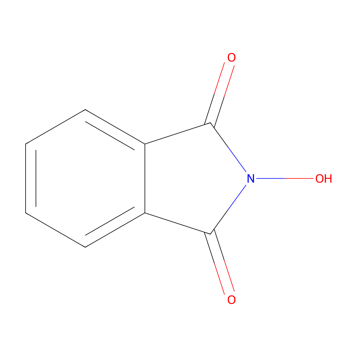 N-Hydroxyphthalimide molecular structure, CAS 524-38-9