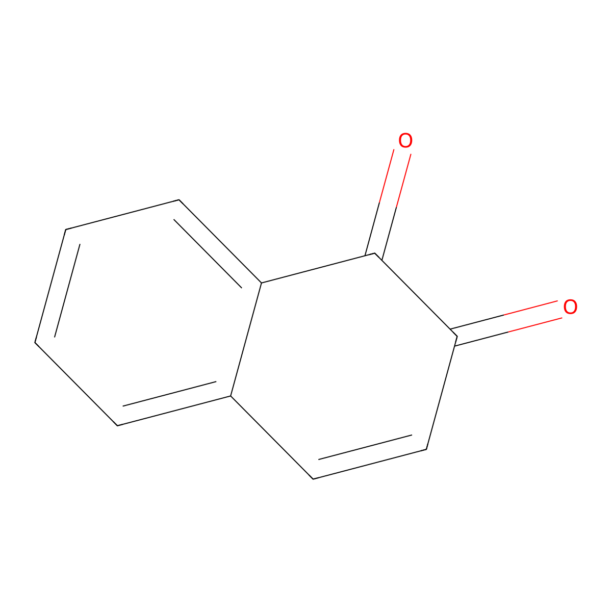 1,2-Naphthoquinone molecular structure, CAS 524-42-5