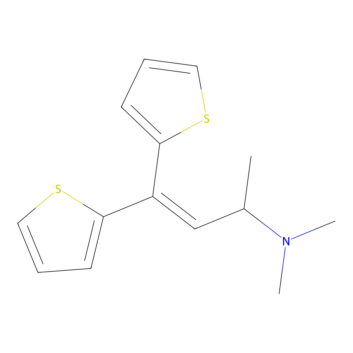 Dimethylthiambutene molecular structure, CAS 524-84-5