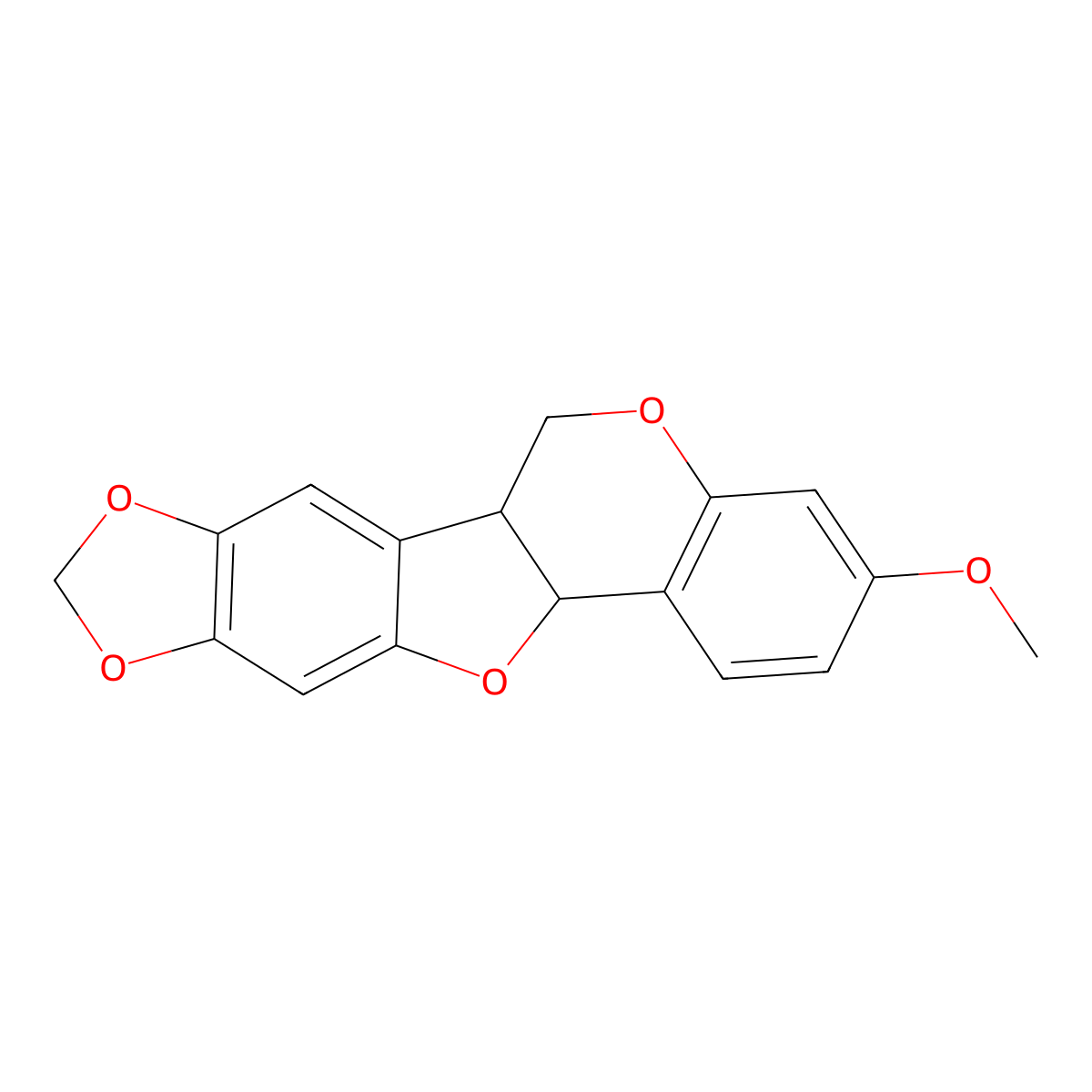 Pterocarpin molecular structure, CAS 524-97-0