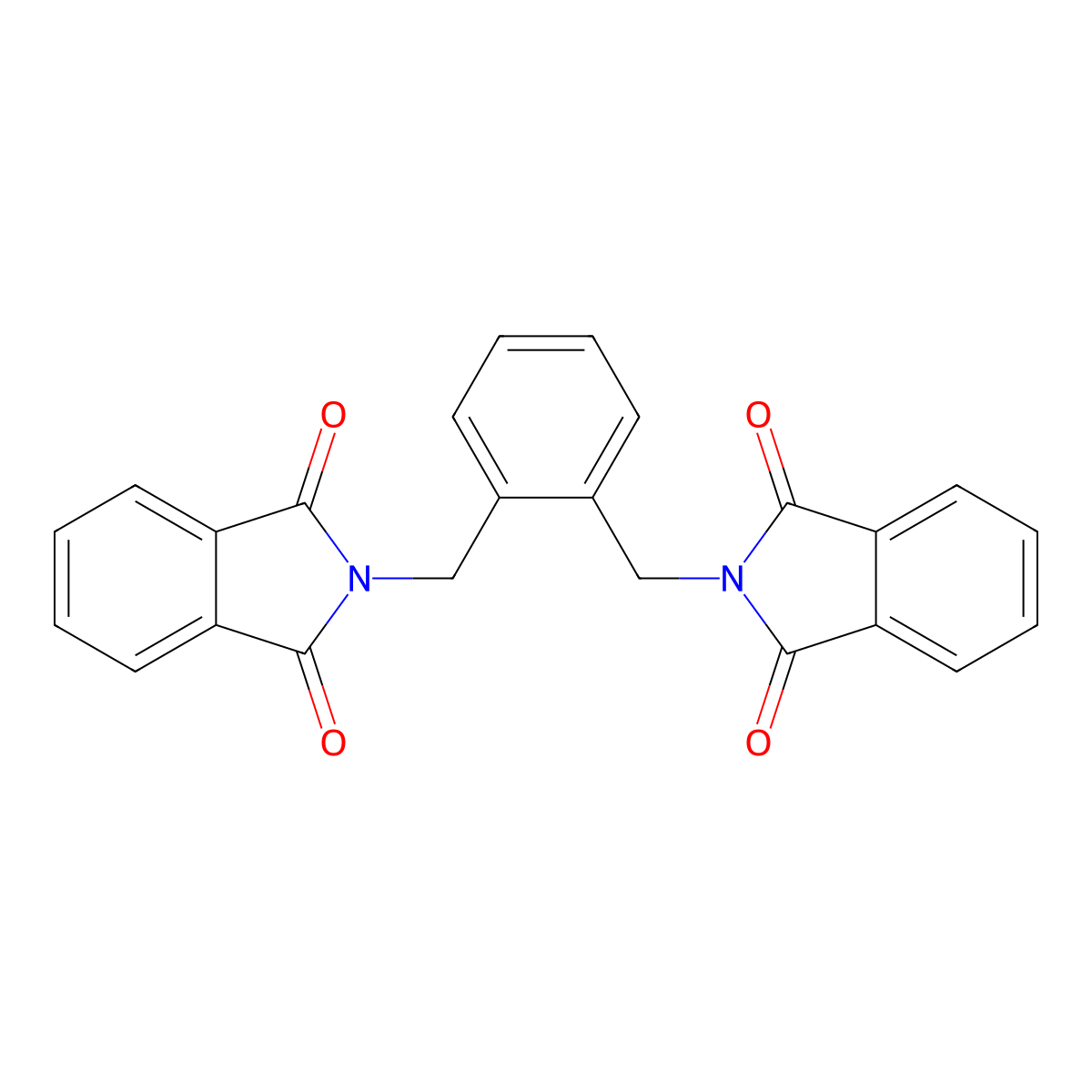 1,2-Bis[(isoindol-1,3-dion-2-yl)methyl]benzene molecular structure, CAS 52401-96-4