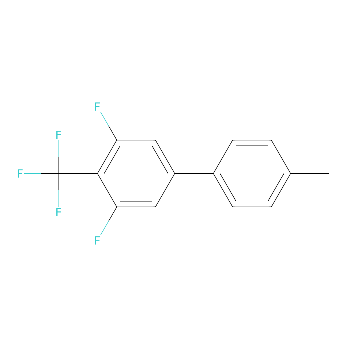 1,3-Difluoro-5-(4-methylphenyl)-2-(trifluoromethyl)benzene molecular structure, CAS 524018-99-3