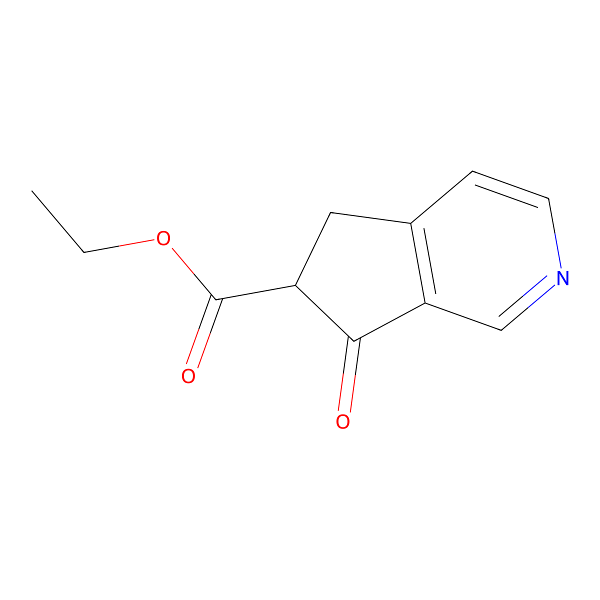 ethyl 7-oxo-5H,6H,7H-cyclopenta[c]pyridine-6-carboxylate molecular structure, CAS 52402-36-5