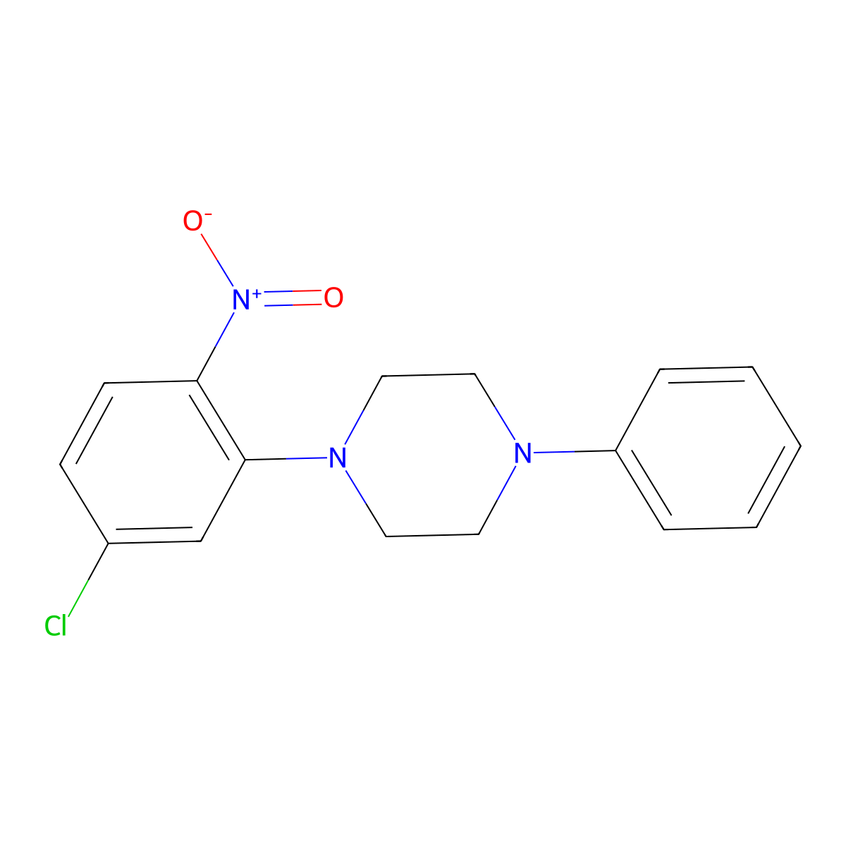 1-(5-Chloro-2-nitrophenyl)-4-phenylpiperazine molecular structure, CAS 524033-38-3