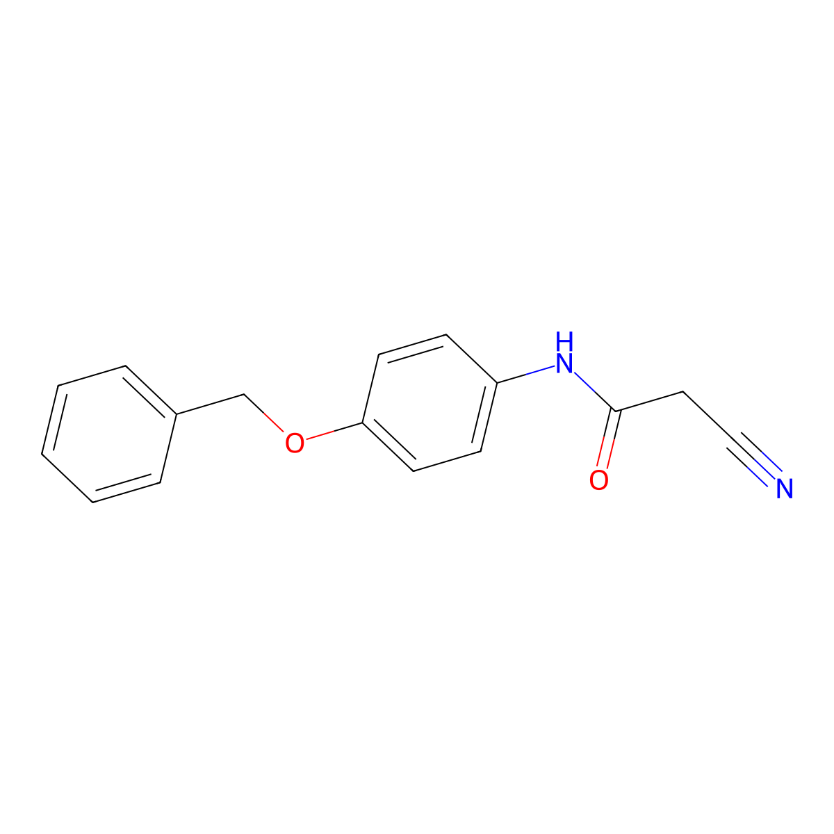 N-(4-(Benzyloxy)phenyl)-2-cyanoacetamide molecular structure, CAS 524036-03-1