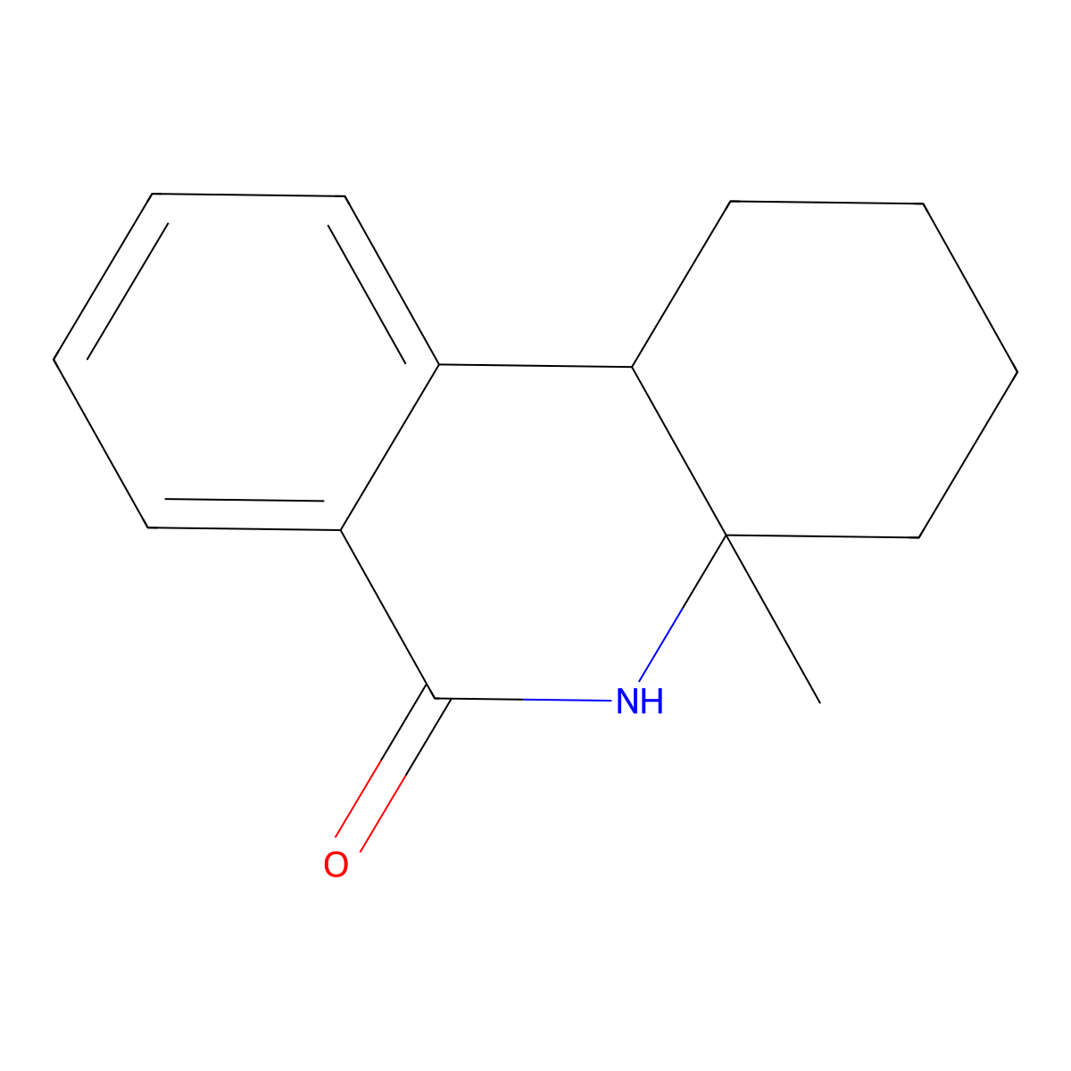 4a-Methyl-1,2,3,4,5,10b-hexahydrophenanthridin-6-one molecular structure, CAS 524036-70-2