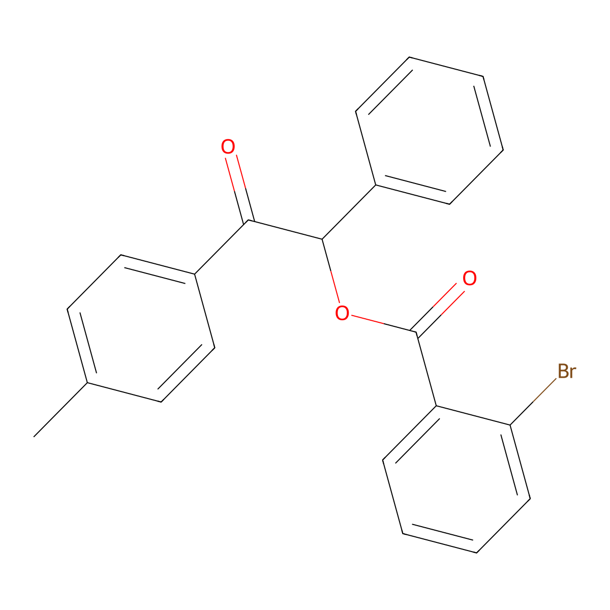 2-(4-Methylphenyl)-2-oxo-1-phenylethyl 2-bromobenzoate molecular structure, CAS 524043-59-2